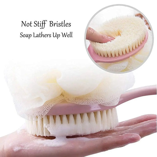 Double-Sided Loofah Bath Brush