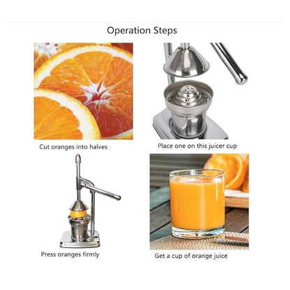 Manual Stainless Steel Fruit Juicer