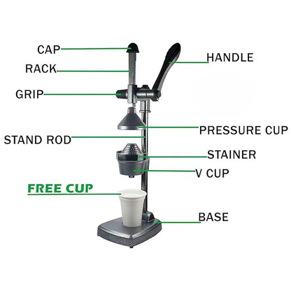 Manual Stainless Steel Fruit Juicer