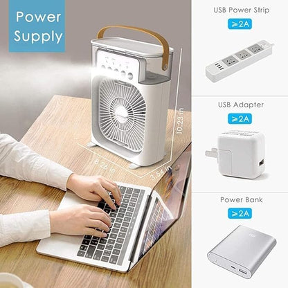 Portable Mist Fan & Mini Air Cooler