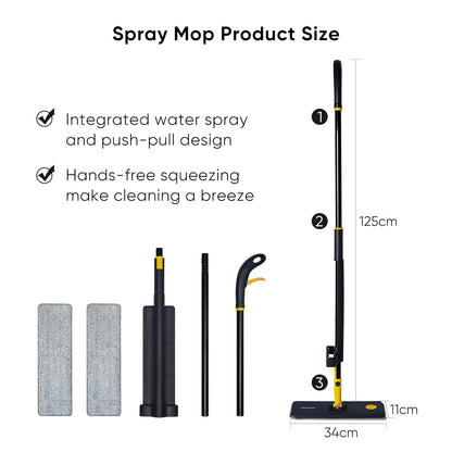 All-in-One Foldable Cleaning Mop with 360° Rotation