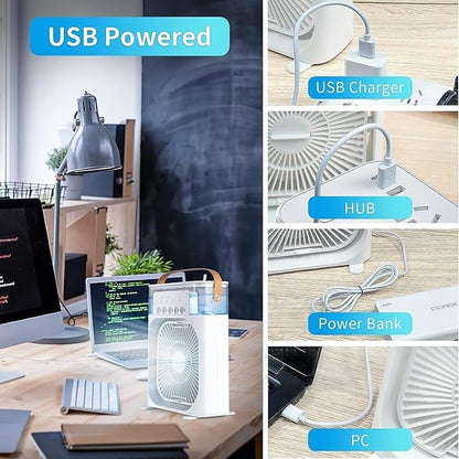Portable Mist Fan & Mini Air Cooler