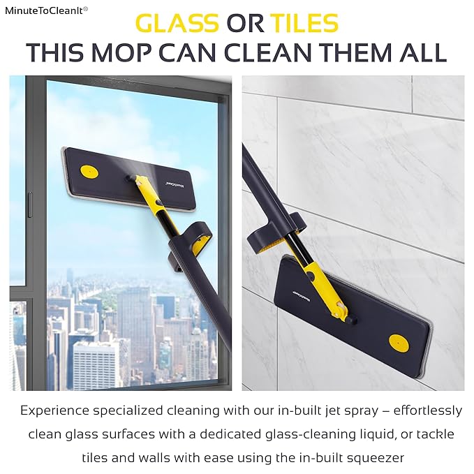 All-in-One Foldable Cleaning Mop with 360° Rotation