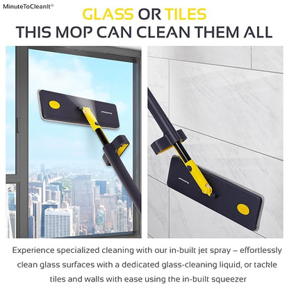 All-in-One Foldable Cleaning Mop with 360° Rotation