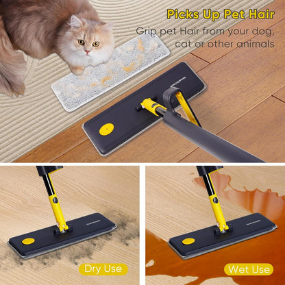 All-in-One Foldable Cleaning Mop with 360° Rotation