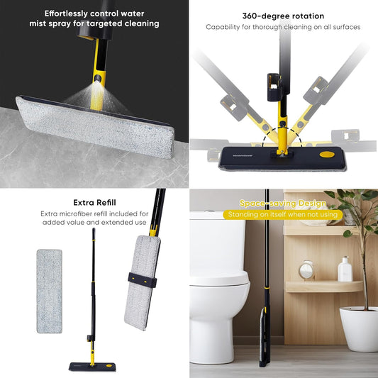 All-in-One Foldable Cleaning Mop with 360° Rotation